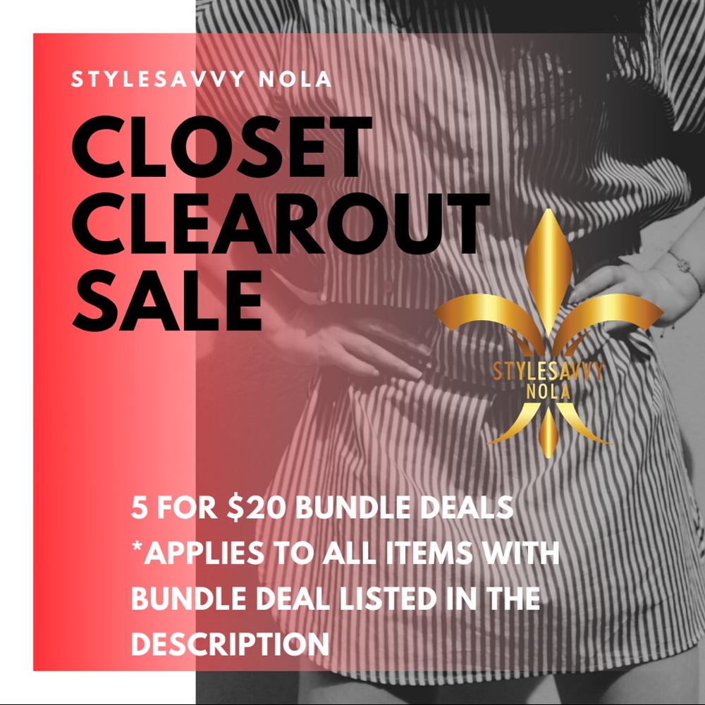 Closet Clear Out Sale